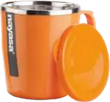 Nayasa Alloy Tea Mug with Lid — Milk Mugs & Drinking Glasses