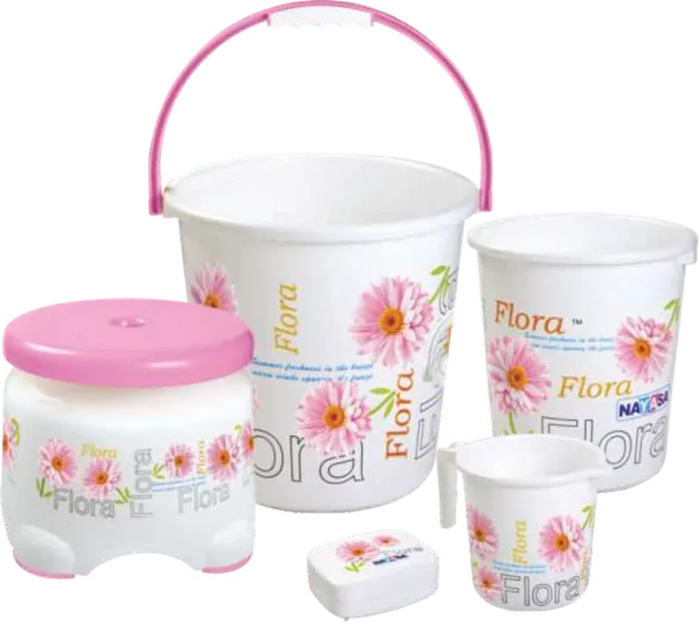 Nayasa Bathroom Set Cozy Prtd 5 Pcs — Bathroom Sets