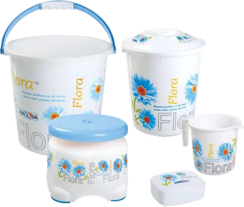 Nayasa Bathroom Set Mini Prtd 5 Pcs — Bathroom Sets