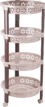 Nayasa Candy Round Trolley — Non Food Storage & Utility