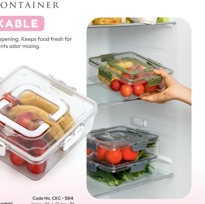 Coastal Fridge Storage Container — Food Containers