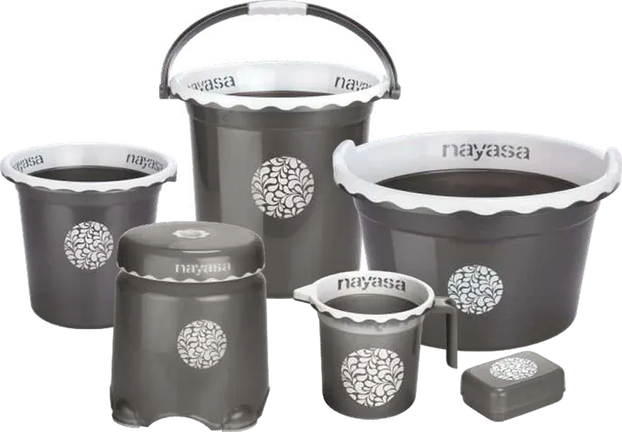 Nayasa Crest Bathroom Set 6 Pcs — Bathroom Sets