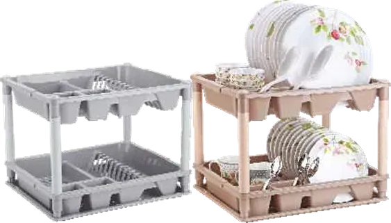 Nayasa Fancy Double Decker Kitchen Tray — Utensil Drying Racks