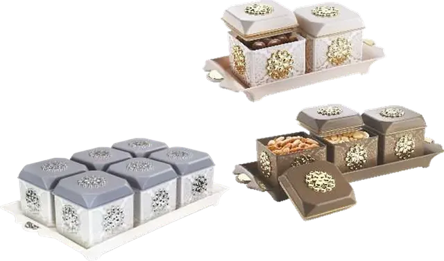 Nayasa Florentine Tray Set — Airtight Servers & Serving Sets