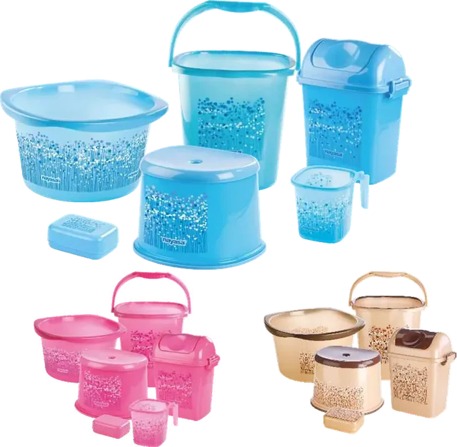 Nayasa Funk Bathroom Dlx Set – 6 Pcs — Bathroom Sets
