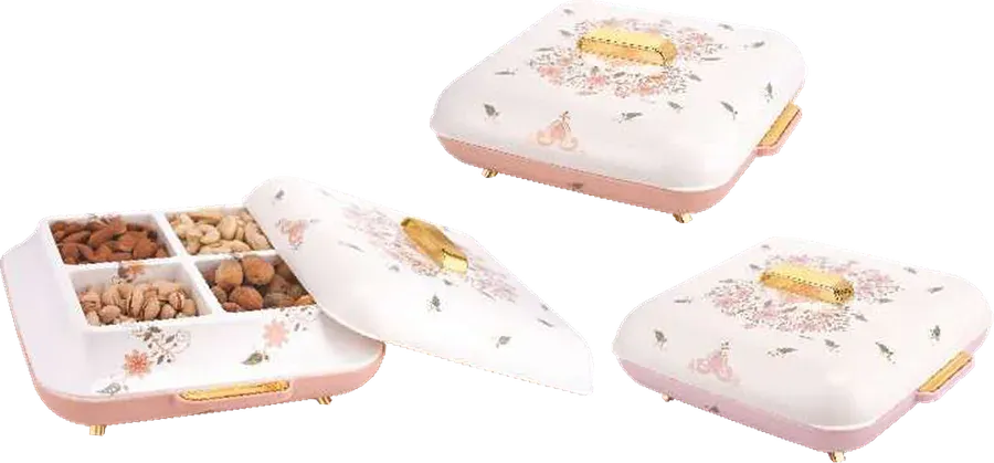 Nayasa Marvella 4 Dryfruit Set — Microwave Safe Dinner Sets