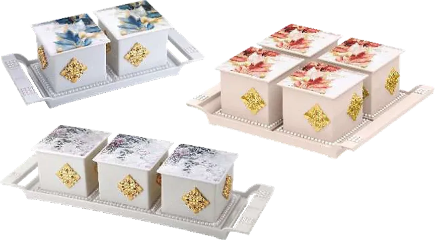 Nayasa Pearl Tray Set — Microwave Safe Dinner Sets