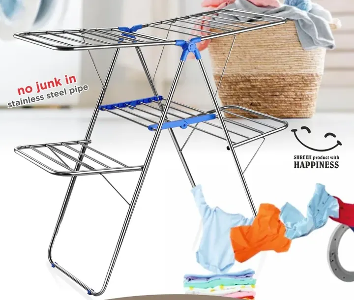 Shreeji Butterfly Cloth Stand (4 Layer) — Cloth Drying Stands