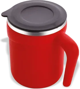 Supermom Morning Steel Cup with Lid — Mugs & Cups