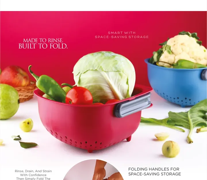 Supermom Tazza Foldable Colander — Strainers & Colanders