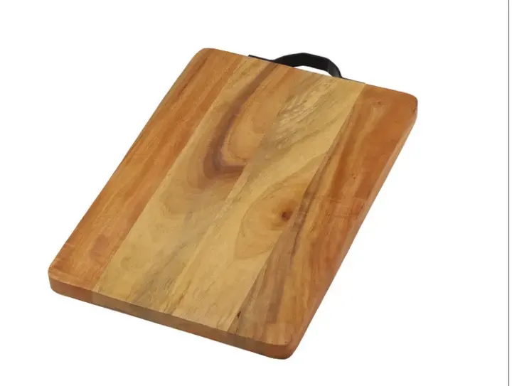Timberluxe Neem Wood Chopping Board with Handle (9" × 13") — Chopping Boards