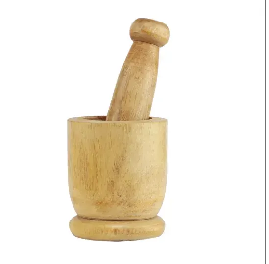 Timberluxe Wooden Khalbatta — Kitchen Tools